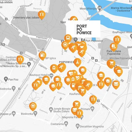 Appartement Port Popowice -darmowy Garaz I Rowery - Meldunki 24na7 - Tramwajem 15 Min Do Rynku